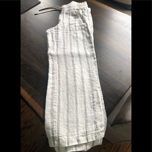 Athleta Cabo Linen wide leg pants